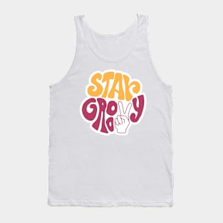 peace groovy Tank Top